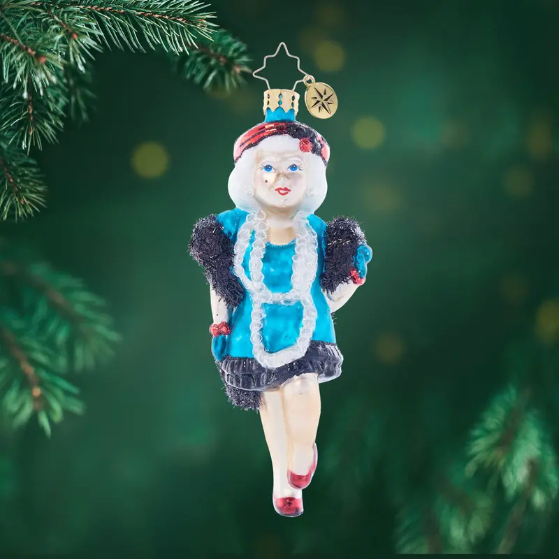 1920S Flapper-Style Christmas Ornament 1