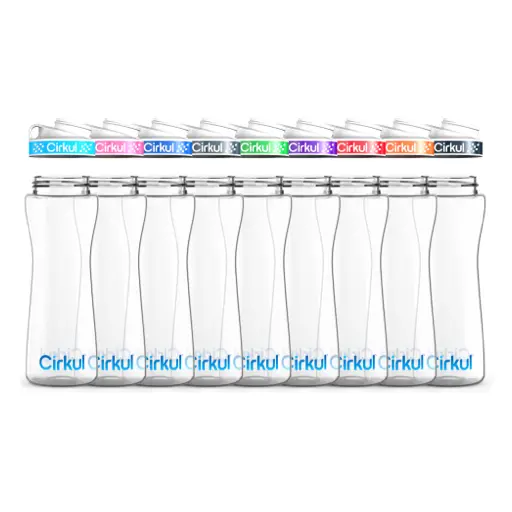 22 Oz Bpa-Free Plastic Water Bottle With Ergonomic Comfort Grip Lid 1