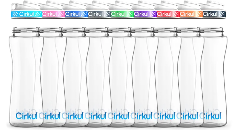 22Oz Plastic Water Bottle With Ergonomic Comfort Grip Lid 1