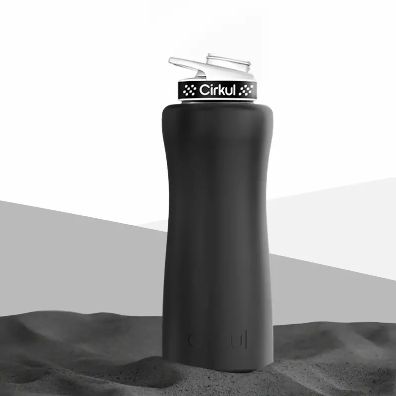 32Oz Matte Black Stainless Steel Insulated Bottle 1