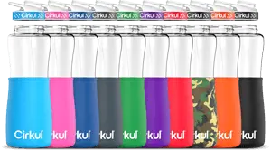 32Oz Plastic Bottle With Comfort Grip Lid And Chill Sleeve Bundle 1