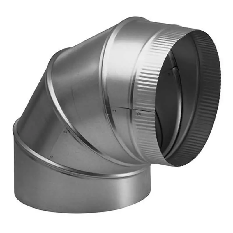 432 8-Inch Round Ventilation Elbow Duct For Tight-Space Installations 1