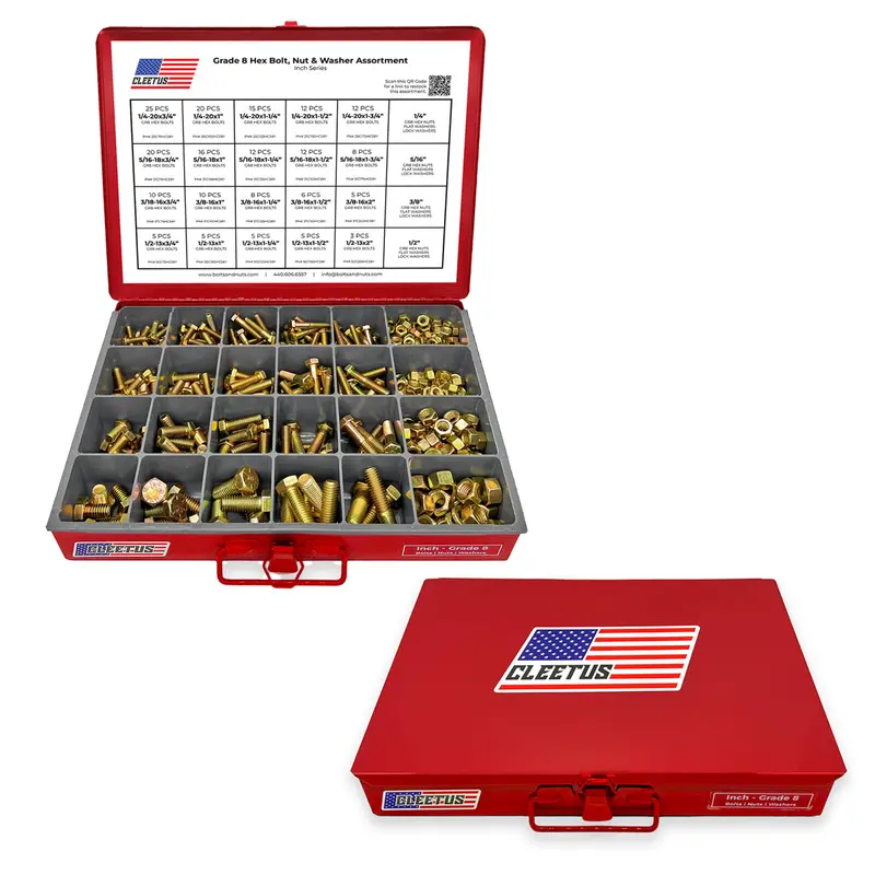 600-Piece Imperial Hex Bolt, Nut & Washer Kit 1