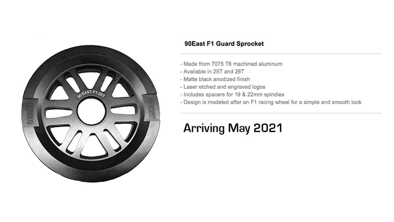 90 East F1 Guard Sprocket – Bmx Chainring Protector 1