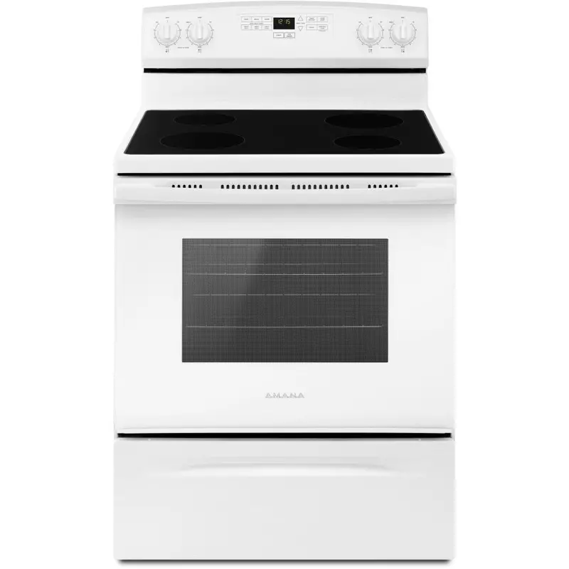 Amana 30-Inch Freestanding Electric Range With Ceramic Cooktop – Yaer6303Mfw 1