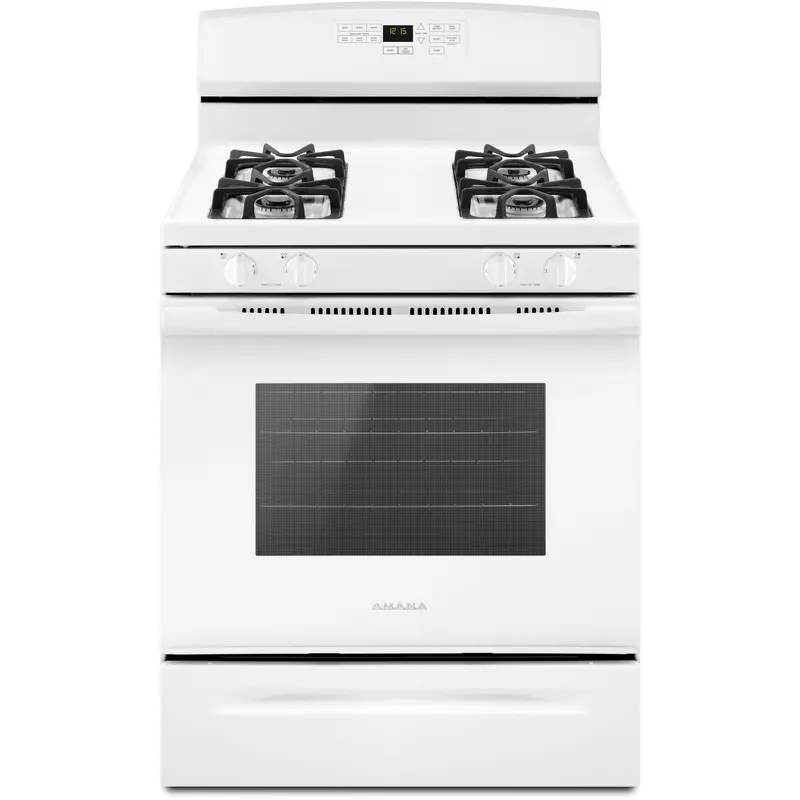 Amana 30-Inch Freestanding Gas Range With Continuous Grates – Agr6603Sfw 1