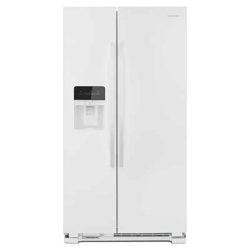 Amana 33-Inch 21 Cu. Ft. Side-By-Side Refrigerator With External Ice And Water Dispenser – Asi2175Grw 1