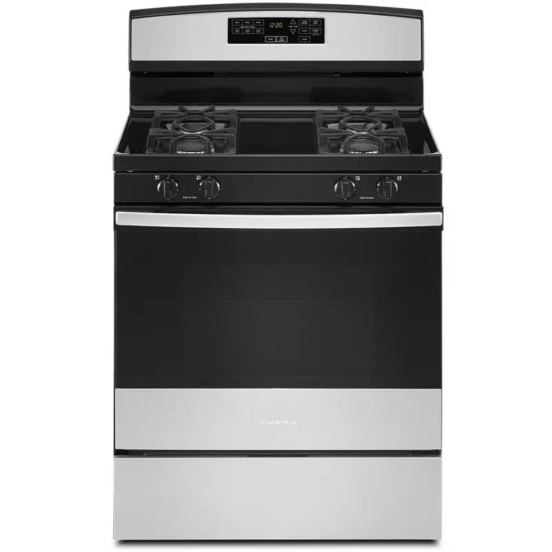 Amana Agr6603Sms 30-Inch Freestanding Gas Range With Even-Heat Burners 1