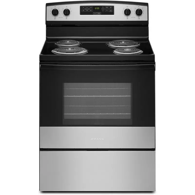 Amana Yacr4303Mms 30-Inch Freestanding Electric Range With Even-Bake Oven 1