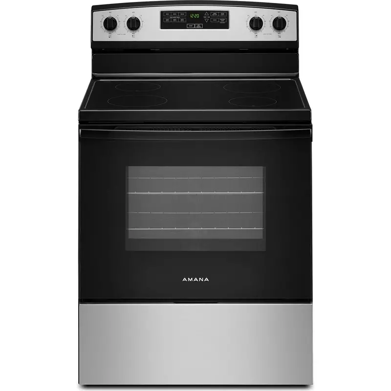Amana Yaer6203Mss 30-Inch Electric Range Featuring Extra-Large Oven Window 1