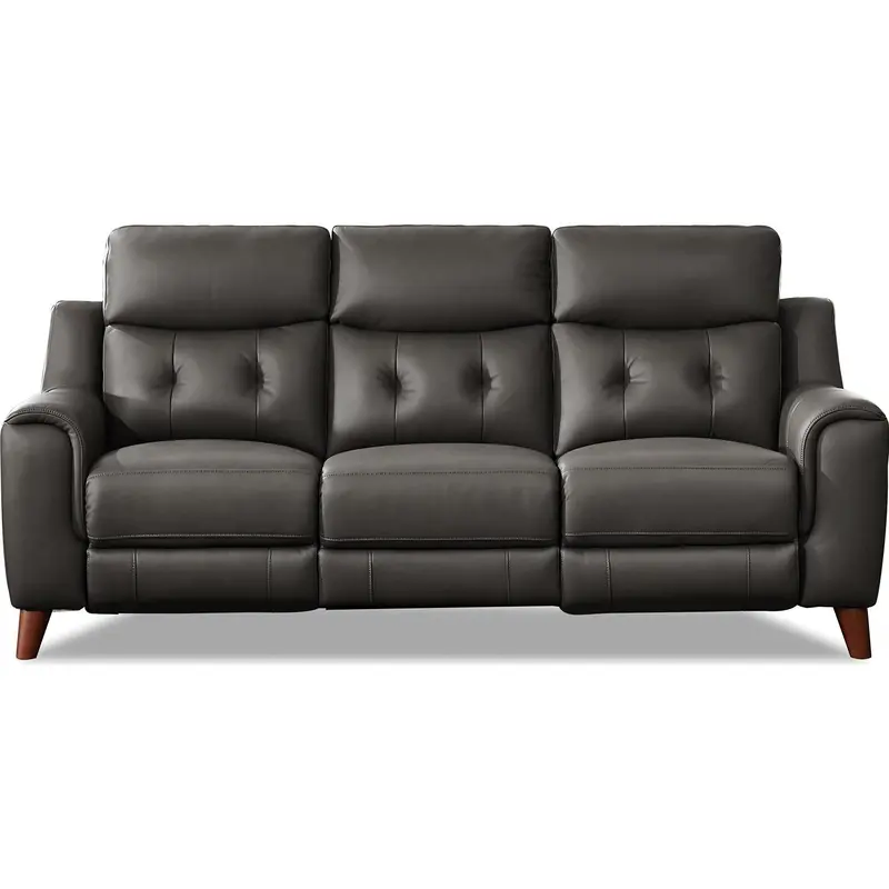 Amax Leather Paramount 6823 Power-Reclining Sofa With Adjustable Headrest – Brown 1