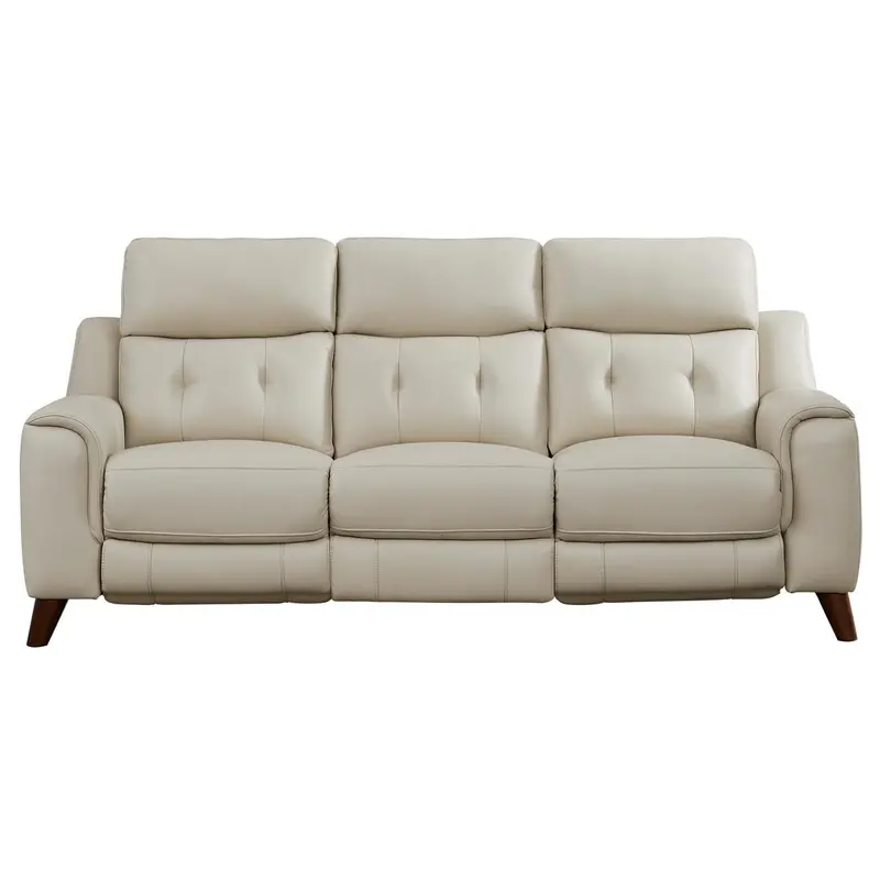 Amax Leather Paramount Power Reclining Sofa – Vanilla, Model 6823 1
