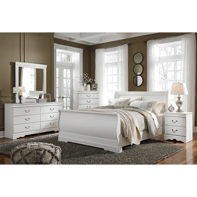 Anarasia Queen Sleigh Bedroom Set – 6-Piece Ashley Signature Design 1