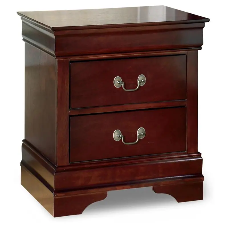 Ashley Alisdair 2-Drawer Nightstand – Mid-Century Inspired Night Table 1