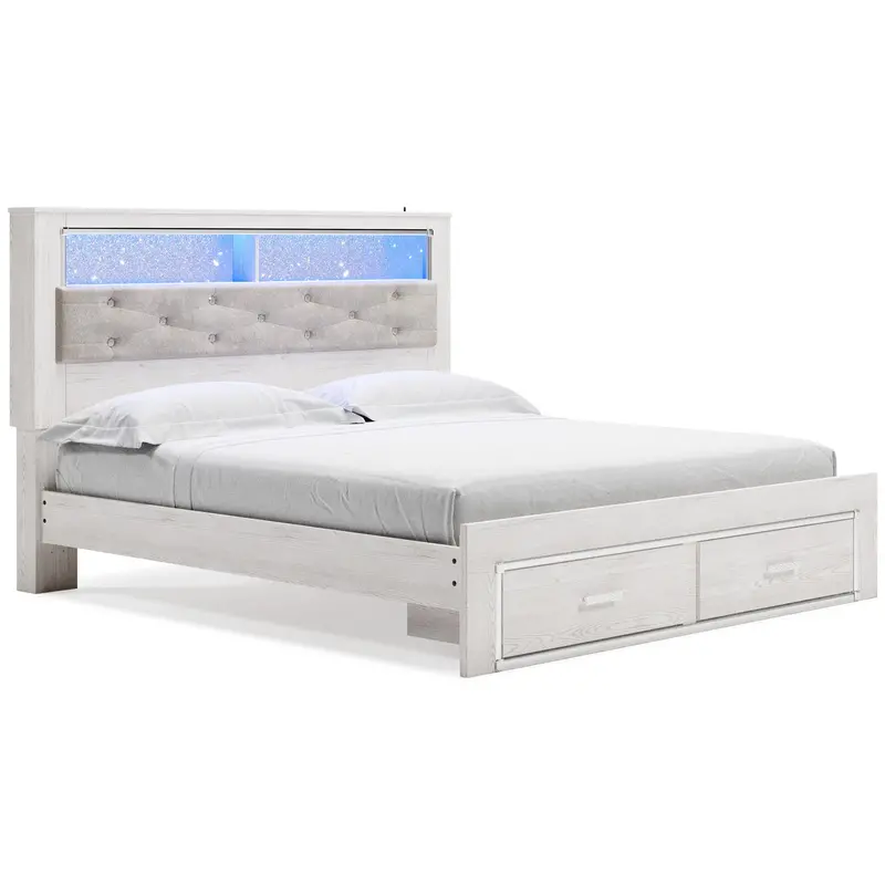 Ashley Altyra B2640B30 King Bookcase Bed With Upholstered Headboard And Storage Compartments 1