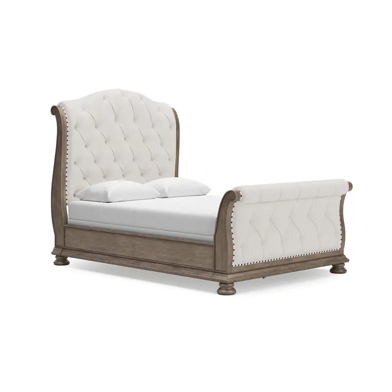 Ashley Ardenfield B944B2 Queen Upholstered Sleigh Bed – Soft-Contoured Bedroom Frame 1