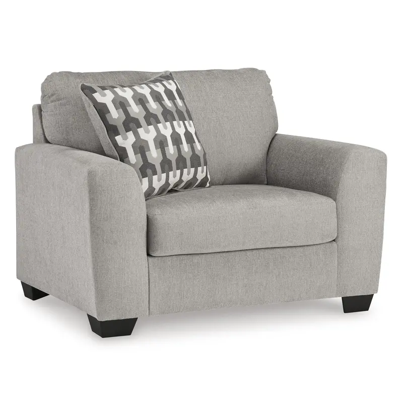 Ashley Avenal Park Chair And A Half – Compact Accent Seating With Rolled Arms And Fabric Upholstery 1