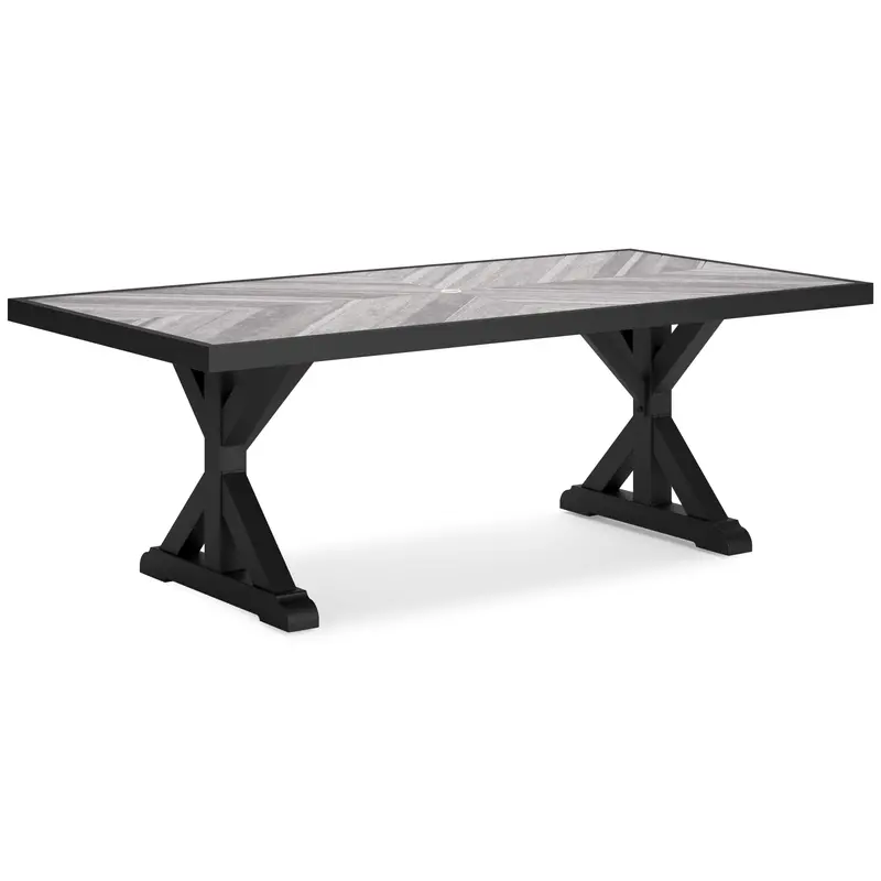 Ashley Beachcroft P792-625 Extendable Rectangular Dining Table – Includes Optional Umbrella Hole 1