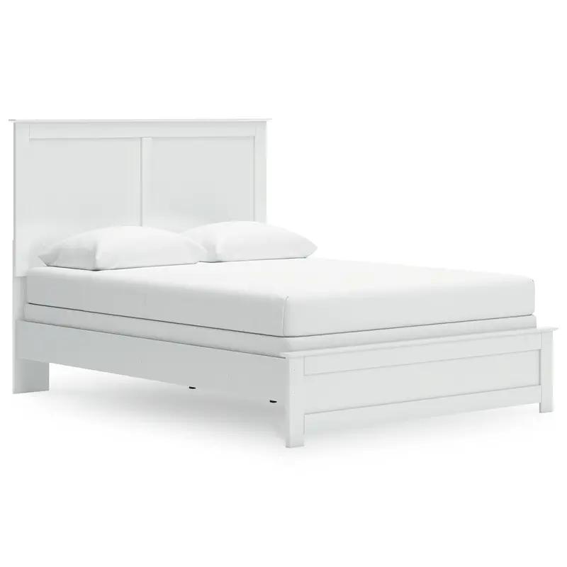 Ashley Bostwick Shoals Queen Panel Bed – Warm Wood Finish 1