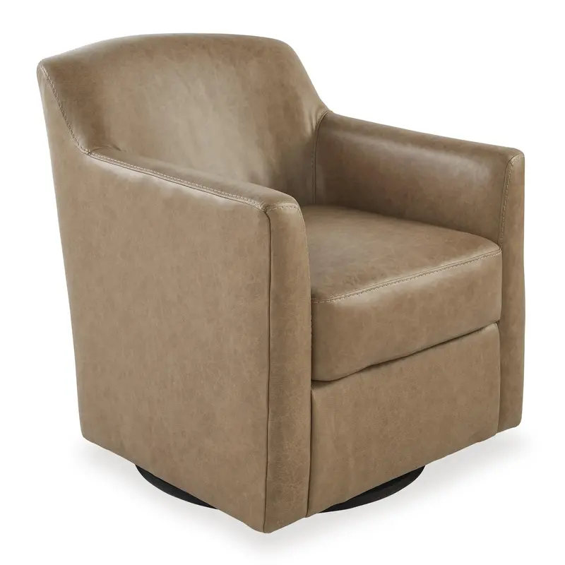 Ashley Bradney A3000323C Swivel Accent Chair – Sleek Contoured Design For Living Or Office 1