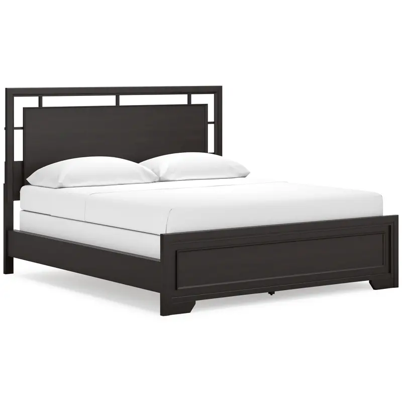 Ashley Covetown B441B9 California King Panel Bed – Contemporary Wood Grain Platform Frame 1