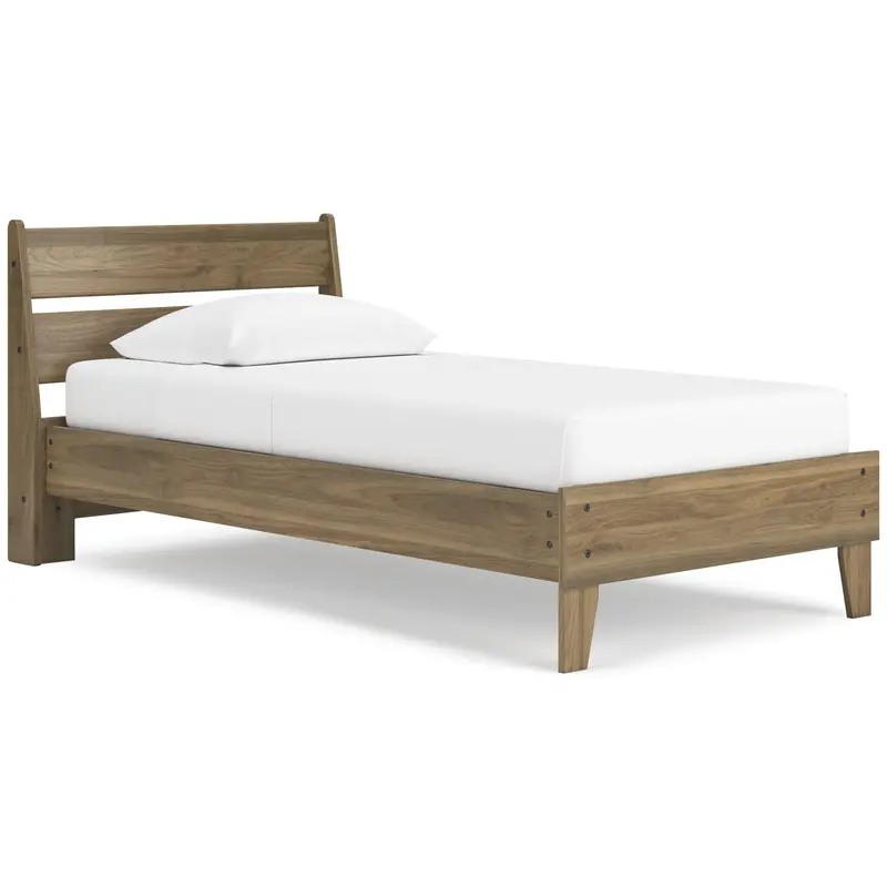 Ashley Deanlow Eb1866B1 Twin Platform Panel Bed – Space-Saving Contemporary Design 1