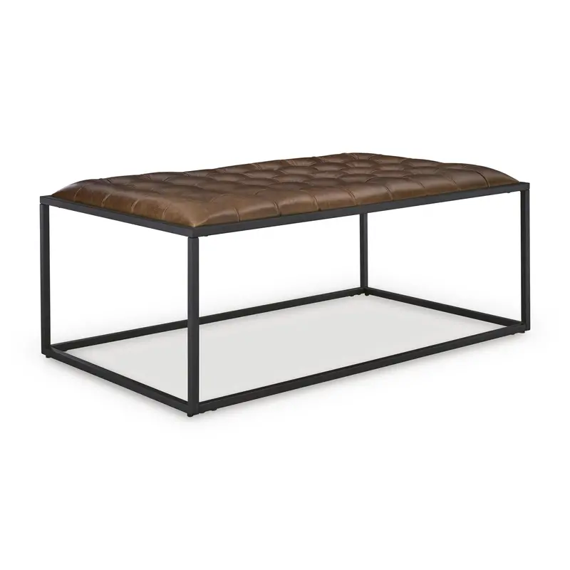Ashley Junsor Ottoman – Versatile Footrest And Extra Seating With Fabric-Upholstered Top (A3000826) 1