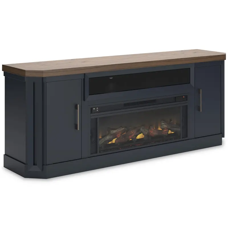 Ashley Landocken 83-Inch Tv Stand With Built-In Electric Fireplace – Media & Heat Combo 1