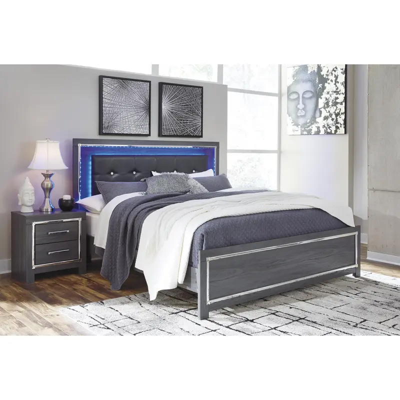 Ashley Lodanna B214B15 King-Size Panel Bed With Modern Design 1
