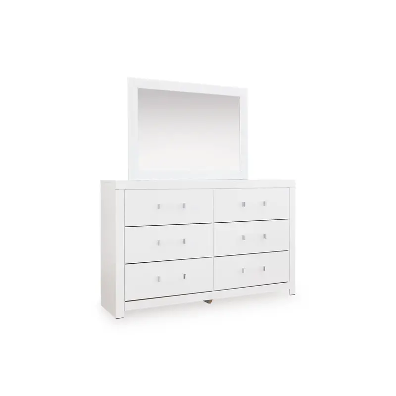 Ashley Maeling 6-Drawer Dresser With Mirror – Full-Size Bedroom Storage Solution (Pcb1119-31/Pcb1119-36) 1