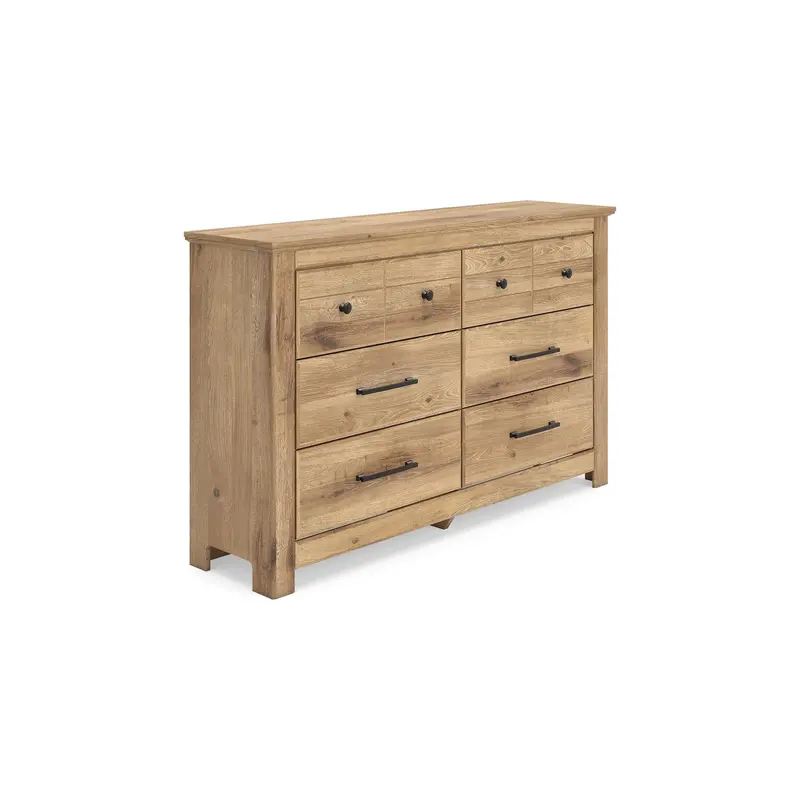 Ashley Makidern Pcb1170-31 Six-Drawer Dresser With Full-Extension Glides 1