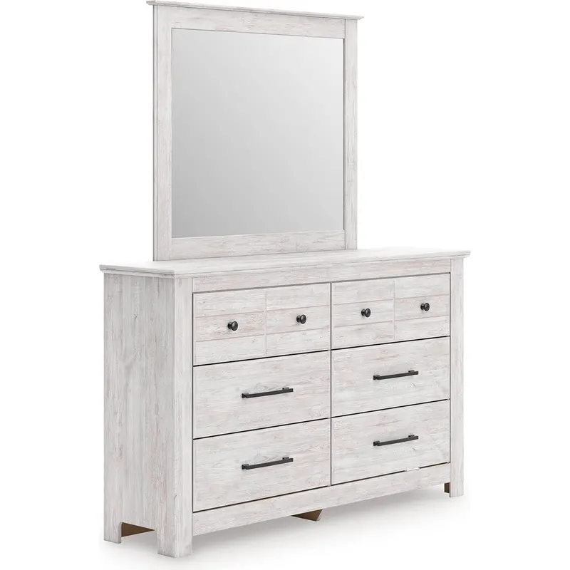 Ashley Makidern Pcb1171B1 Modern Dresser With Matching Wall Mirror 1