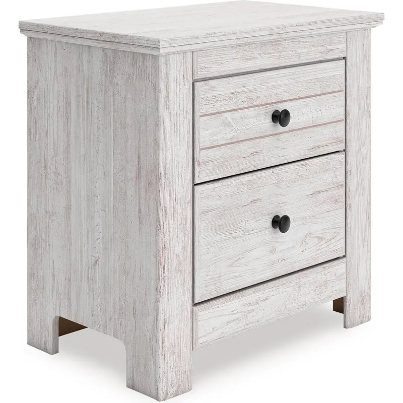 Ashley Makidern Two-Drawer Nightstand – Compact Bedroom Accessory 1