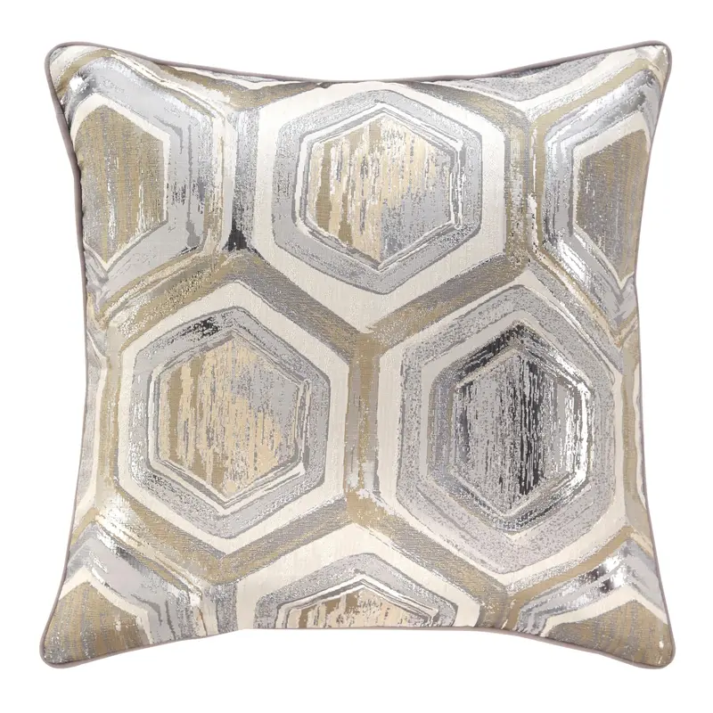 Ashley Meiling Textured Throw Pillow With Decorative Stitching – A1000480 1