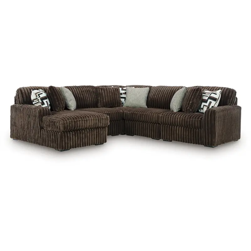 Ashley Midnight-Madness 98104S21 Five-Piece Power Sectional With Chaise 1
