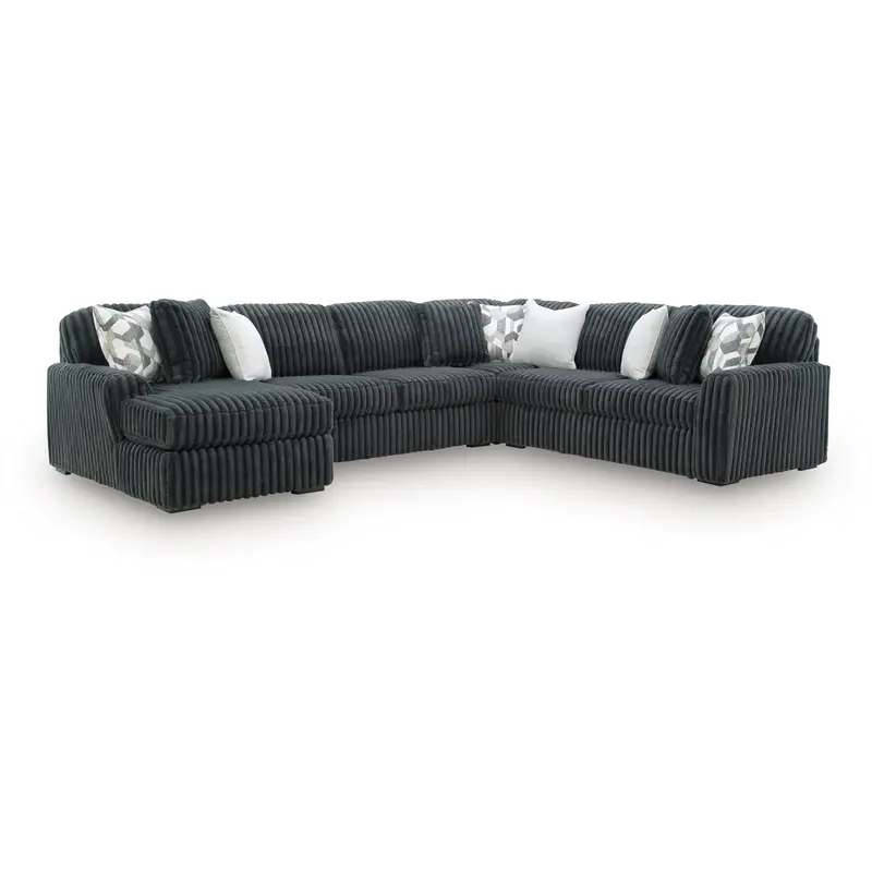 Ashley Midnight-Madness 98105S1 Four-Piece Sectional Sofa With Chaise 1