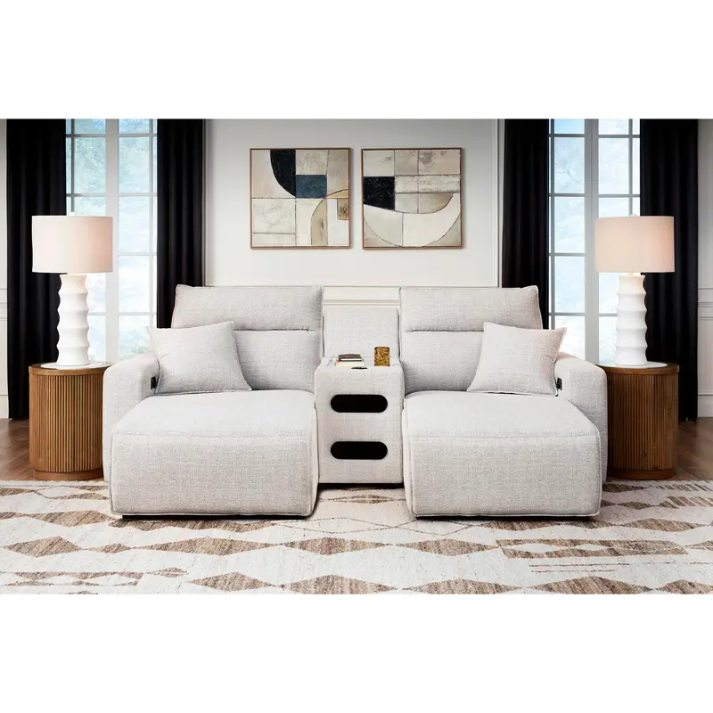 Ashley Modmax Ii 3-Piece Power Reclining Sectional – Chaise + Audio Console (65907S12) 1