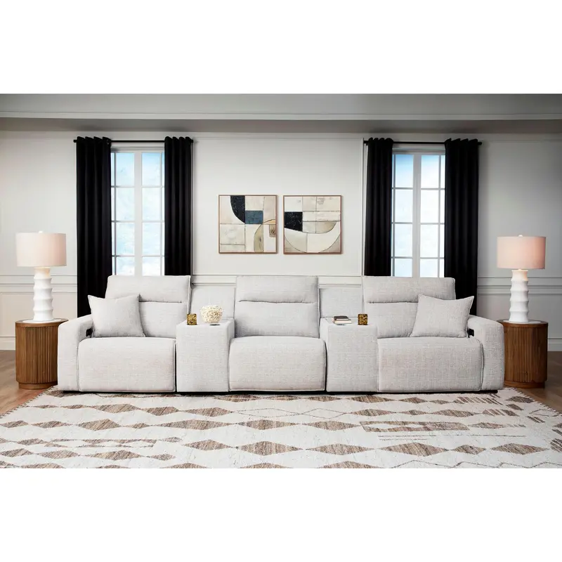 Ashley Modmax Ii 5-Piece Power Reclining Sectional – Dual Consoles (65907S14) 1