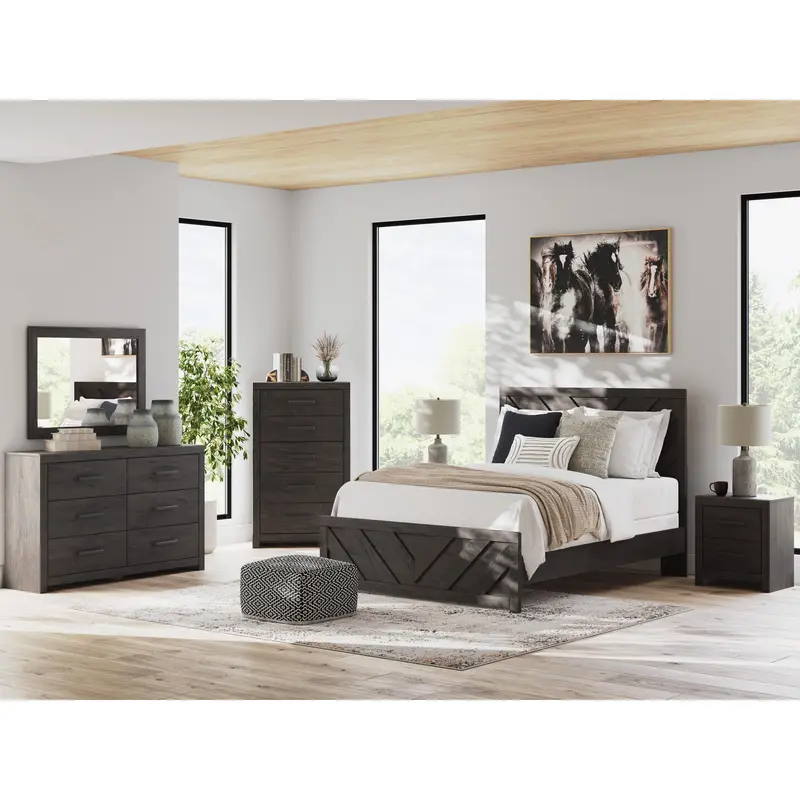 Ashley Prendonea B3789 King-Sized 8-Piece Panel Bedroom Set 1