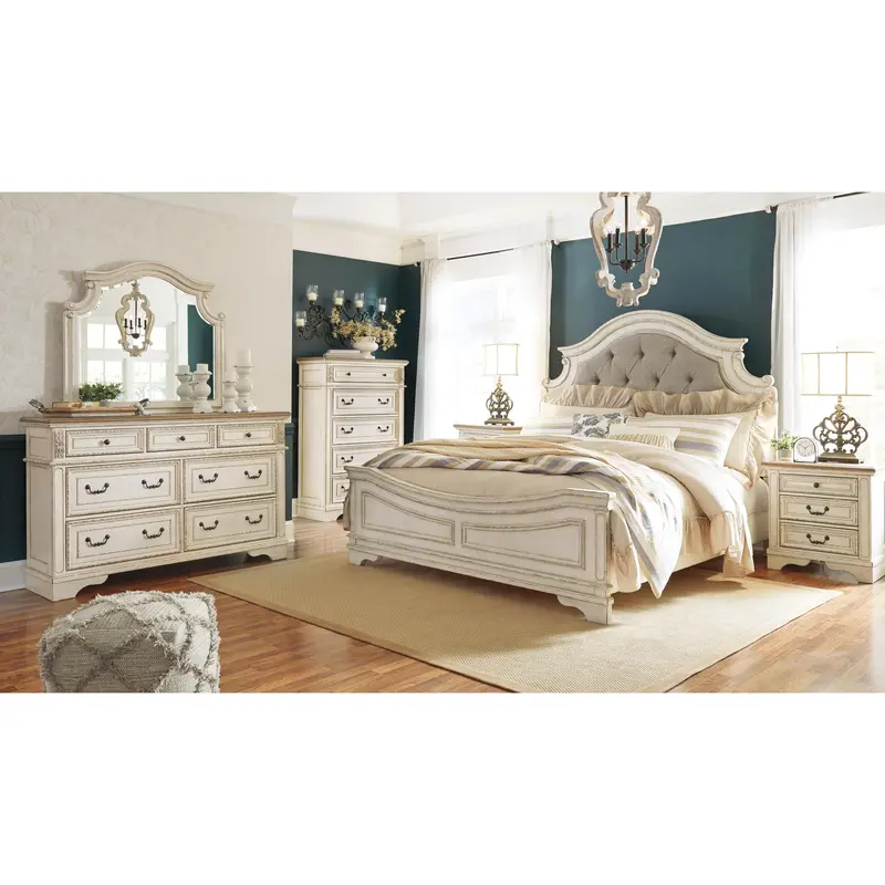Ashley Realyn B743B48 8-Piece King Upholstered Bedroom Set 1