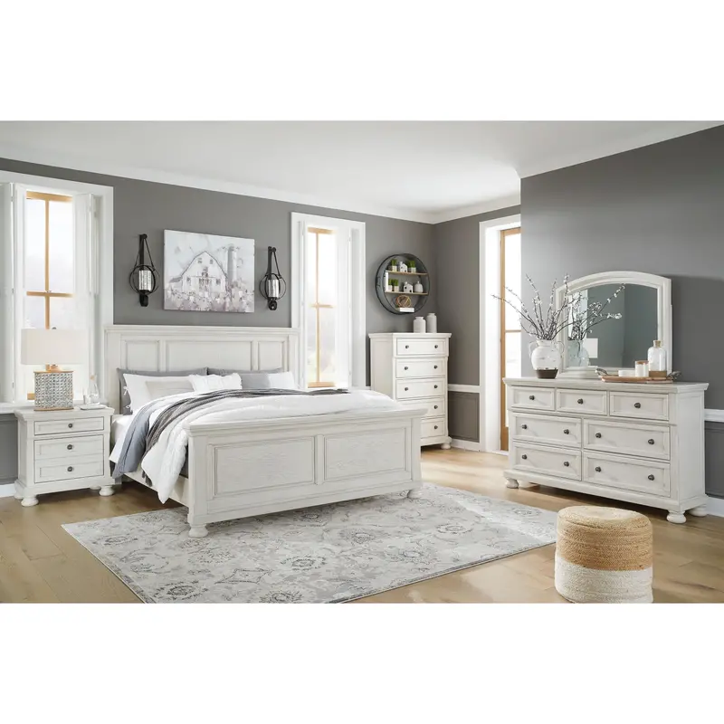 Ashley Robbinsdale 7-Piece Queen Panel Bedroom Set With Matching Mirror (B742) 1