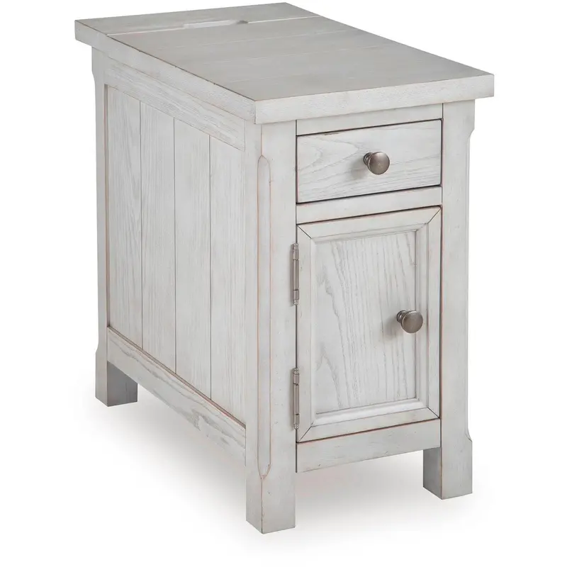Ashley Robbinsdale T729-7 Wooden End Table – Rustic-Chic Living Room Side Table 1