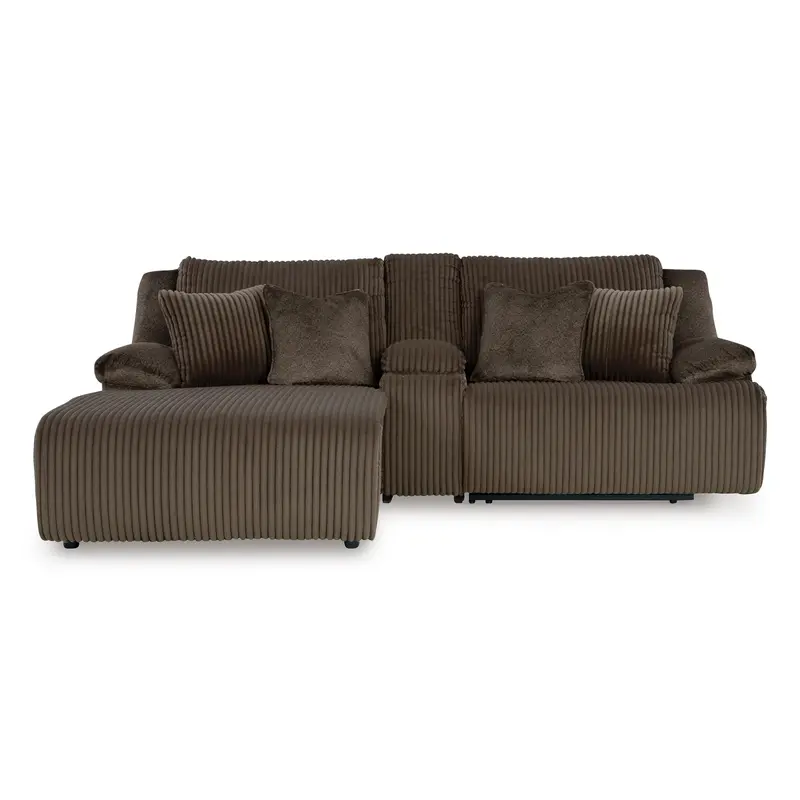 Ashley Top Tier 92705S5 3-Piece Reclining Sectional Sofa With Chaise – Compact Yet Spacious Layout 1