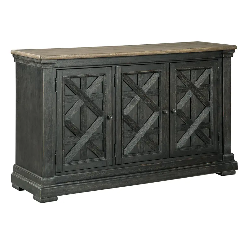 Ashley Tyler Creek Wood Server With Drawers And Open Shelving – D736-60 1