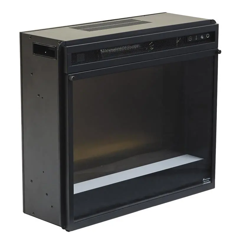 Ashley W100-02 Fireplace Insert Kit: Tempered Glass And Decorative Stone Panels 1