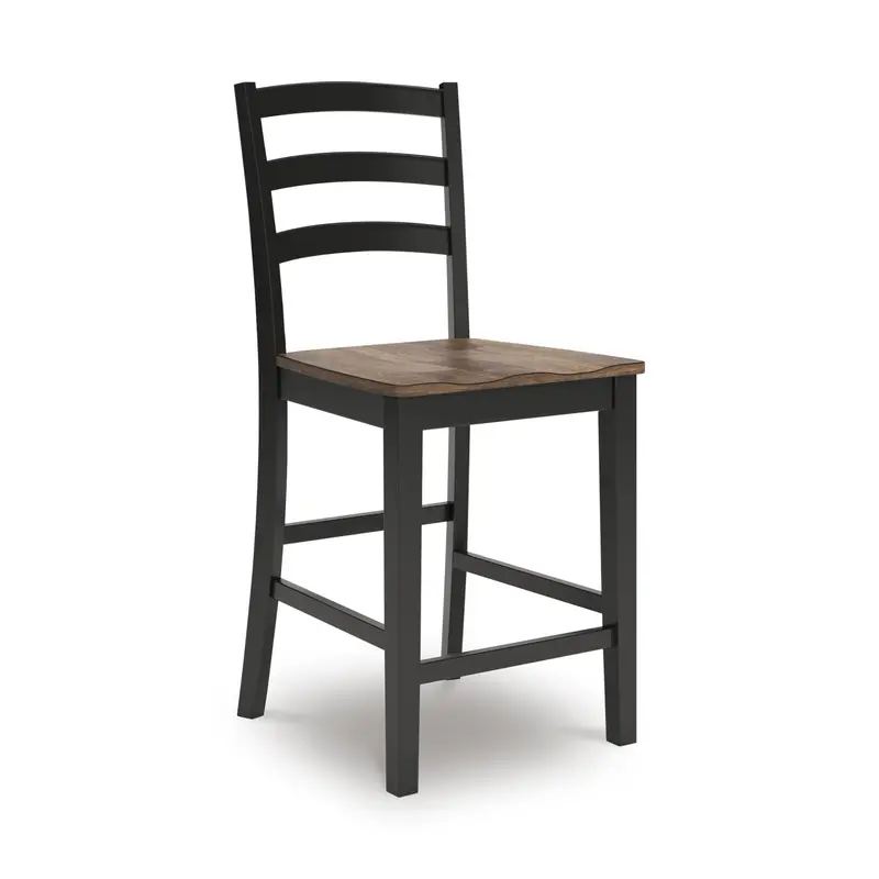 Ashley Wildenauer D634-124 Adjustable Height Barstool – Contemporary Dining Seat 1