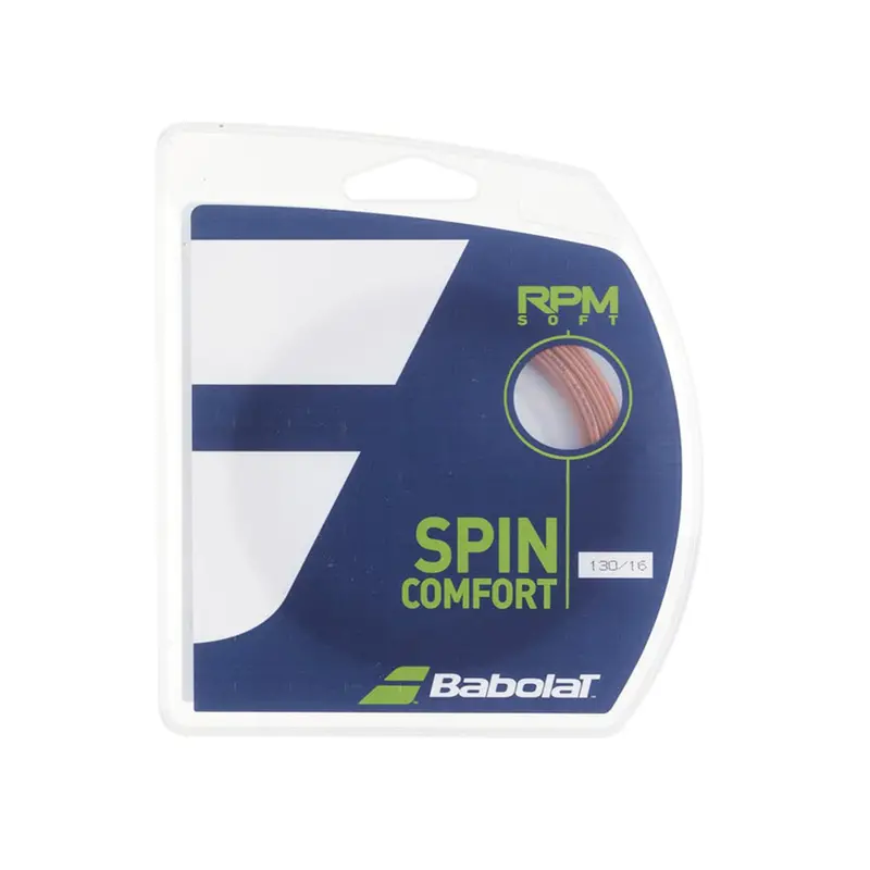 Babolat Rpm Soft Tennis String – Comfort-Focused Spin String In Radiant Sunset Hue 1