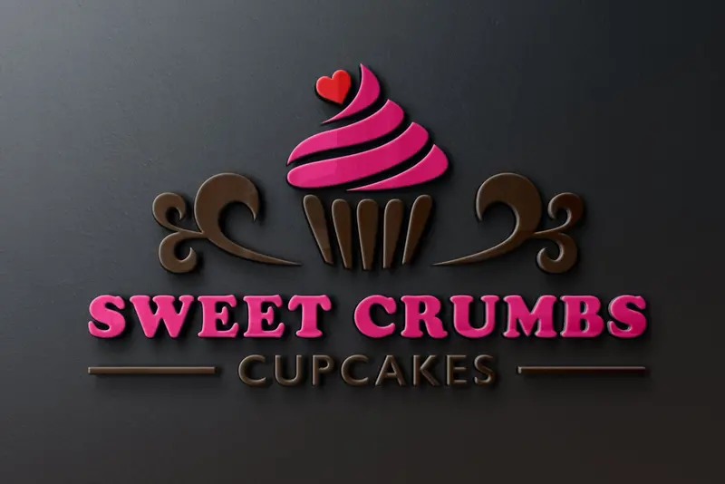 Bakery & Baking Business Logo Design Featuring Cupcakes And Pastries 1