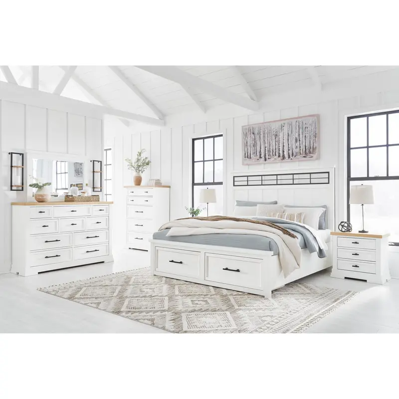 Benchcraft Ashbryn 8-Piece Queen Storage Bedroom Suite (B844) 1