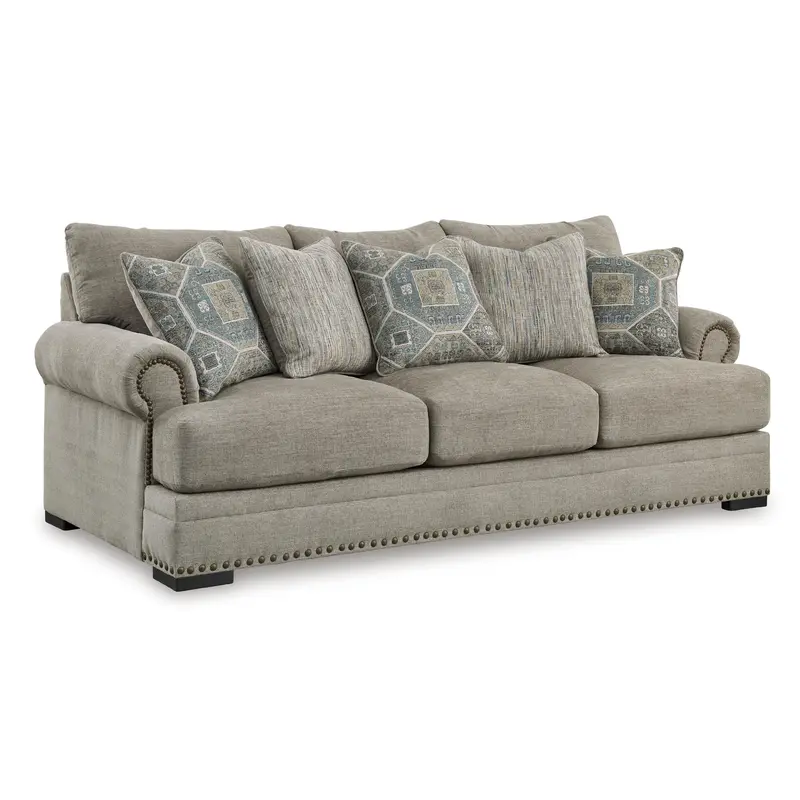 Benchcraft Galemore Sofa – Mid-Century Inspired Three-Seat Living Room Sofa 1